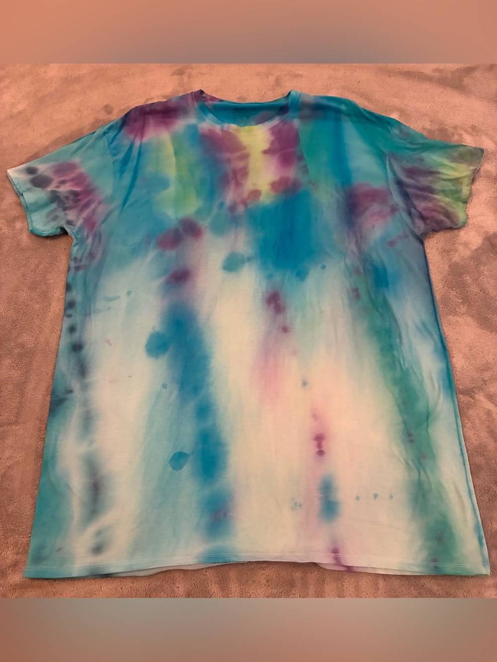 Fruit of the Loom Tie-Dye Short Sleeve Crewneck T-Shirt - Size X-Large